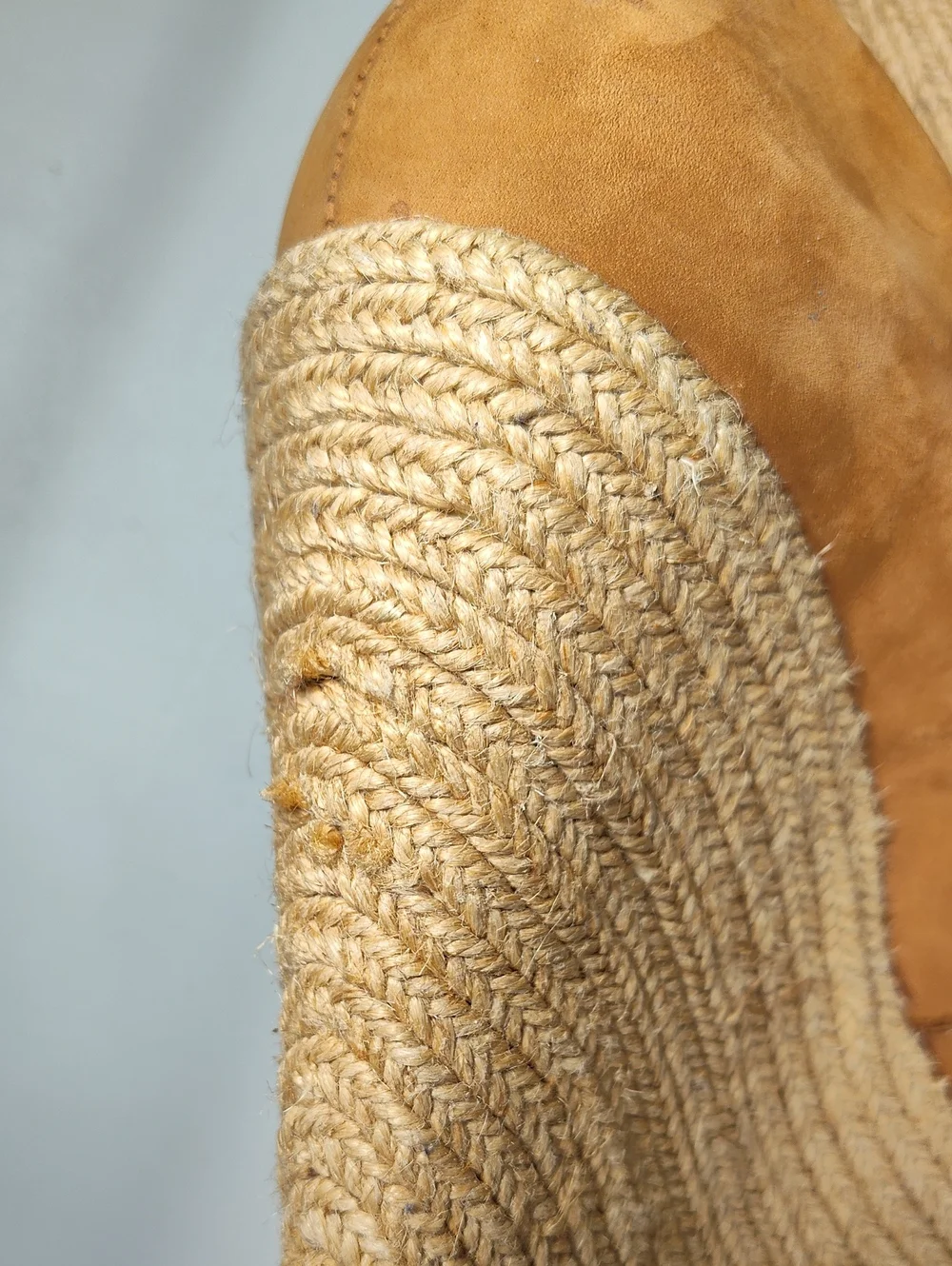Schutz Ciara brown suede‎ high heel espadrille wedges 9